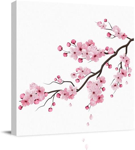 Painting Canvas Wall Art Japan Romantic Cherry Blossoms Giclee Artwork