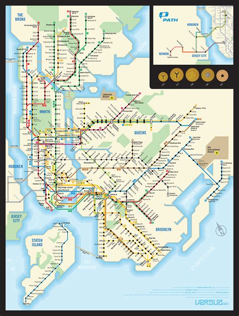 Nycpath Subway Map On Behance