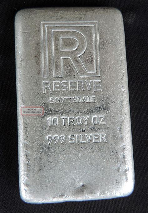 Uncirculated 10 Oz Scottsdale Reserve Silver Bar 999