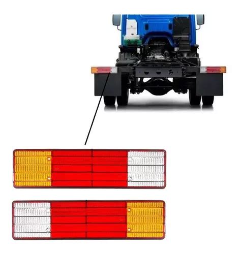 Par Lente Lanterna Traseira Caminhao Mercedes Ford Ré MercadoLivre