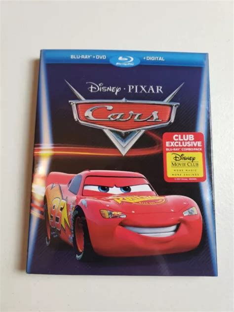 Cars Disneypixar Blu Raydvd Movie Club Exclusive Wslipcover Brand