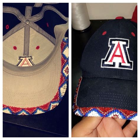 Native American Beaded Baseball Cap Beaded Hat Native Beading