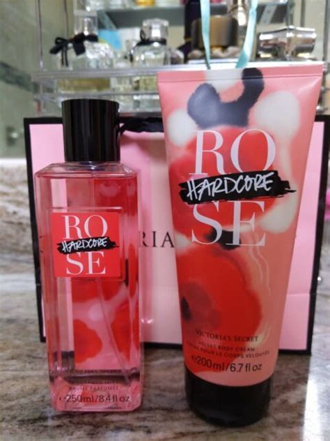 New Victorias Secret Hardcore Rose Fragrance Mist And Body Lotion 2pc