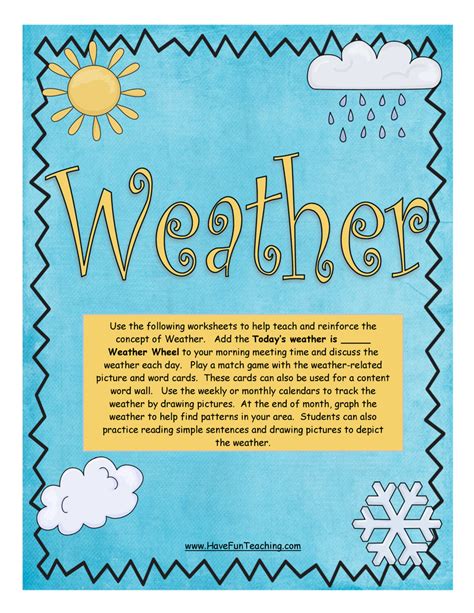 Weather Activity • Have Fun Teaching
