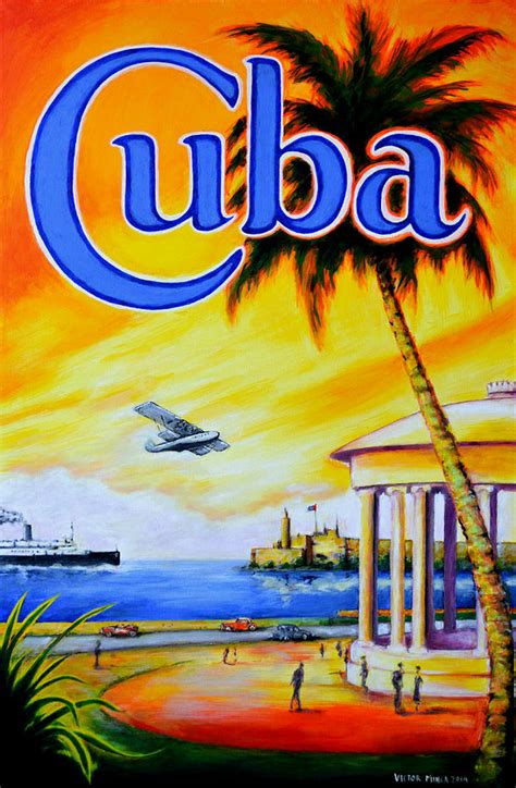 Havana Cuba Painting By Victor Minca