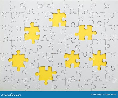 Missing Few Pieces In A Jigsaw Puzzle Royalty Free Stock Photo