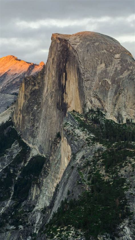 Wallpaper Half Dome Mountain Yosemite National Park California 8k