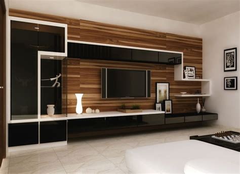 Wood Wall And Shelves Best Living Room Design Tv Console Design Tv