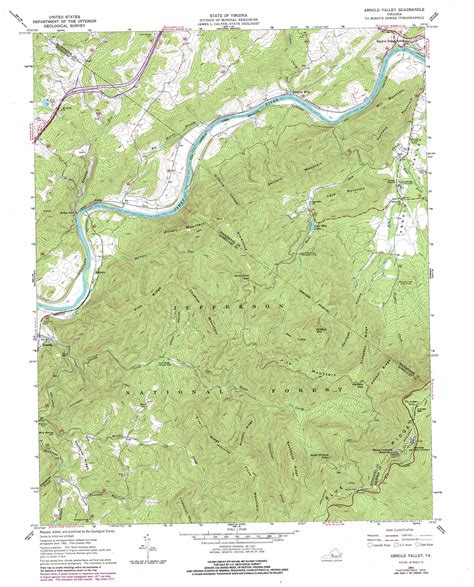 Arnold Valley Topographic Map Va Usgs Topo Quad 37079e5