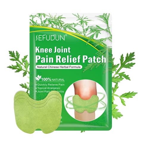 Pains Relieving Patches 12 Pcs Natural Wormwood Knee Plaster Warming