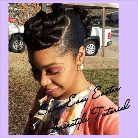 If you have straight hair, an easy way to make your hair wavy is showering before bed. #22. Super Easy Easter Hairstyle Tutorial (Natural Hair ...