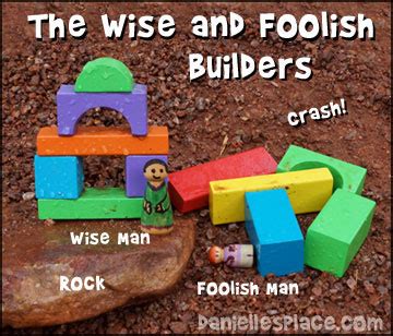 26 but everyone who hears these words of mine and does not put them into. The Wise and Foolish Builders Bible Crafts and Activities for Sunday School