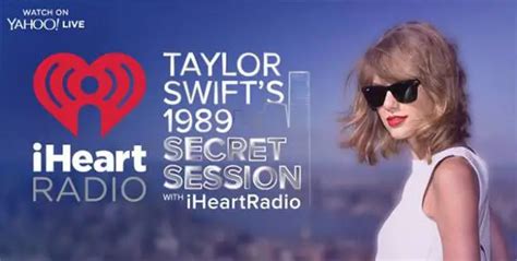 Join Taylor Swift Live For A 1989 Secret Session With Iheartradio