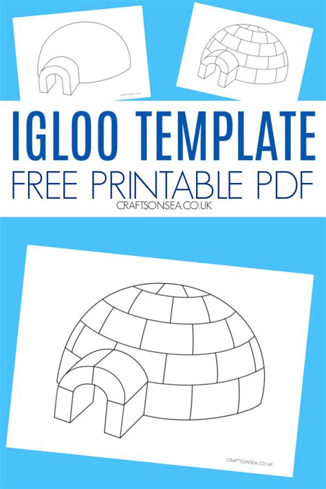 Igloo Template FREE Printable Crafts On Sea