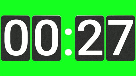 30 Seconds Countdown Timer Green Screen 4k Video 17611054 Stock Video