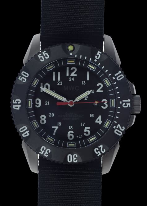 mwc p656 latest model titanium tactical series watch with gtls tritium mwc military watch
