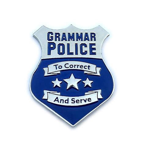 Grammar Police Enamel Pin Grammar Police Enamel Pins Pin And Patches
