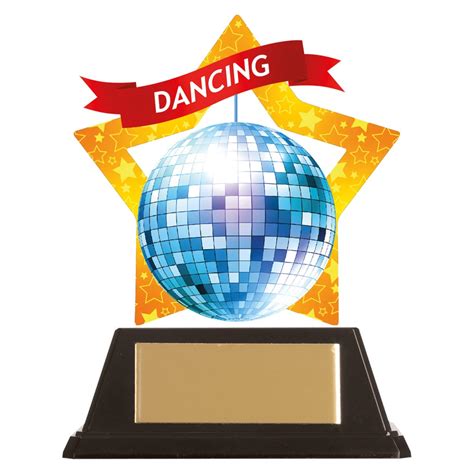 Glitter Ball Trophy Mini Star Acrylic Plaque North East Trophies