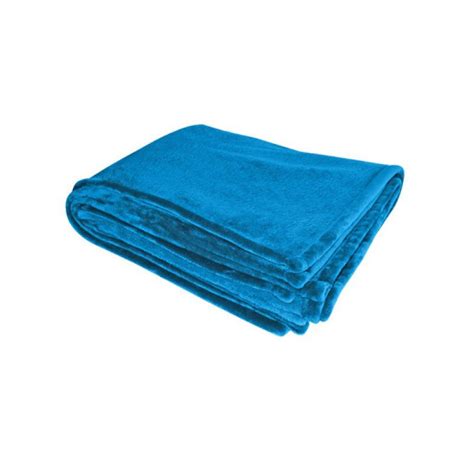 Wohndecke double face fleece blau 150 x 200 cm overlook naht. Flanell-Decke, Blau