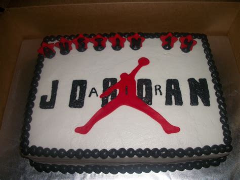 Jordan Cake Decorations Air Jordan Birthday Cake Rosaiskara