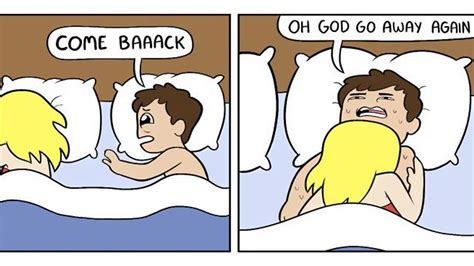 23 comics that capture the highs and lows of sharing a bed with your partner huffpost life
