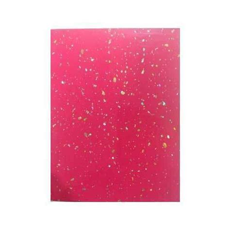 150 Gram Weight And Pink Color Sparkle Laminated Paper Sheet At Best