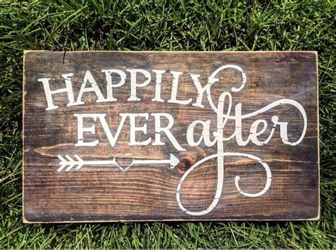 Happily Ever After Sign Rustic Sign Wedding Photo Prop