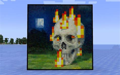 Minecraft Original Artist Of The Iconic Skull Painting Posts An Old