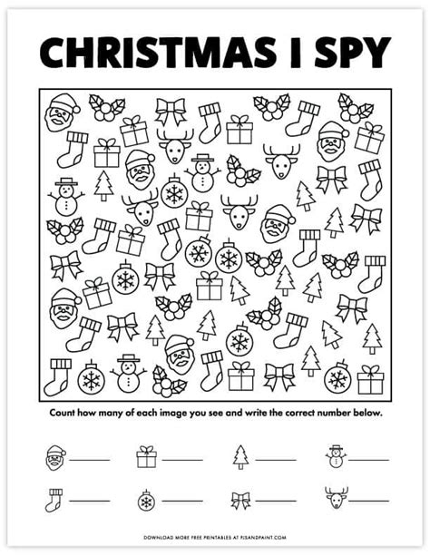 I Spy Printable Worksheets For Kids