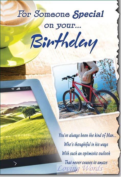 Someone Special Birthday Male Greeting Cards By Loving Words