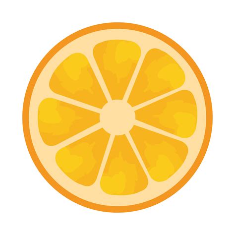 Half Orange Citrus Fruit Fresh Icon 1952330 Vector Art At Vecteezy