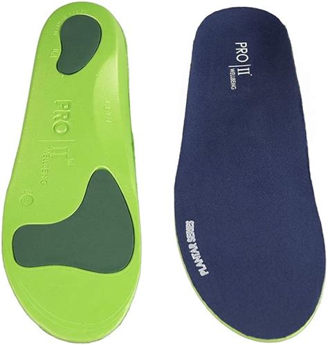 Pro 11 Wellbeing Orthotic Insoles Full Length With Arch Supports Metatarsal And Heel Cushion