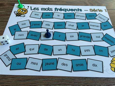 Jeux De Société Sur Les Mots Fréquent Série 1 Read In French Learn