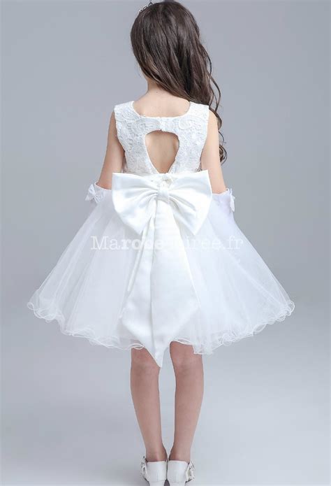 Poussette pour bebe fille pas cher. Robe de cortège enfant dos nu dentelle