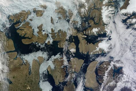 Sea Ice Retreats In The Northwest Photograph By Nasascience Source