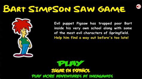 Bart Simpson Saw Game Inkagames Walkthrough Youtube