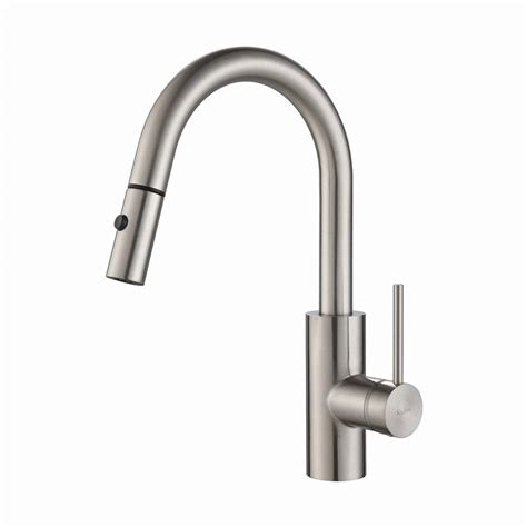 Kraus Oletto Single Handle Pull Down Kitchen Faucet With Dual Function Sprayer In Stainless