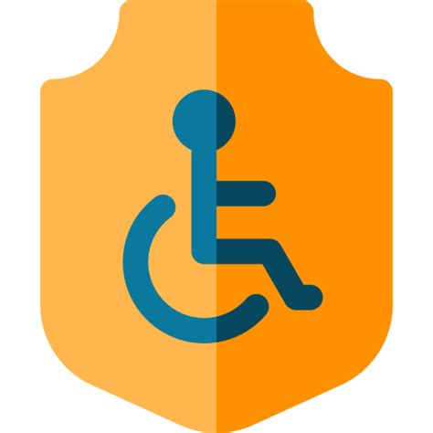 Disability Insurance Basic Rounded Flat Icon