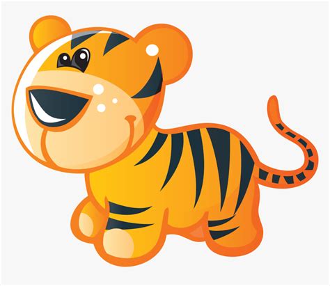 Baby Tigers Bengal Tiger Cuteness Clip Art Cartoon Cute Tiger Png