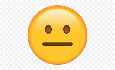 Straight Face Emoji Emoticon Straight Face · Free Vector Graphic On