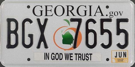 Georgia May Get Rid Of License Plate Stickers