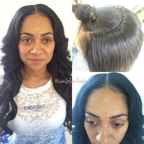Middle Part Sew In Curly Weave