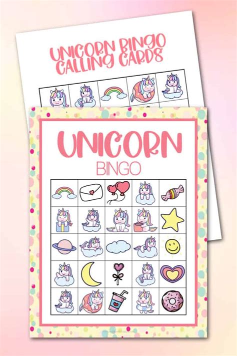 Free Printable Unicorn Bingo Made With Happy Unicorn Activities