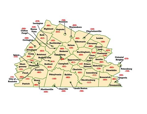 VA Zip Code Map