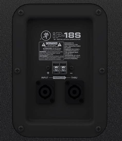 Mackie Ip18s 18 Inch Installation Subwoofer