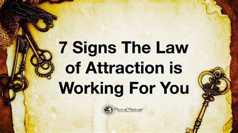 Law of attraction books on money. 7 Signs The Law of Attraction is Working For You