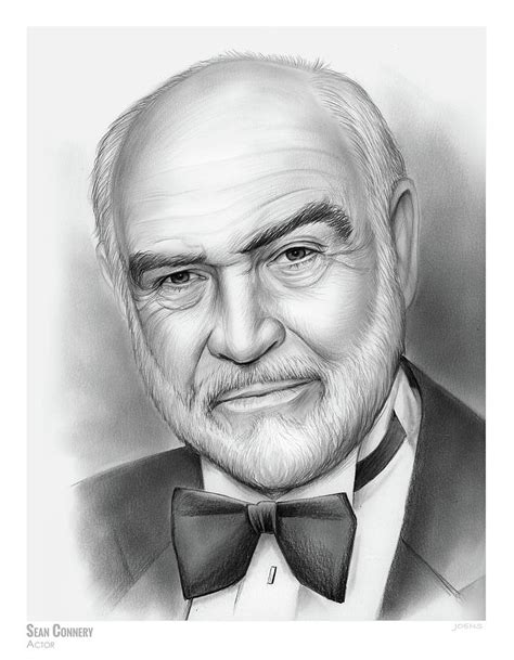 Sean Connery Drawing By Greg Joens Pixels