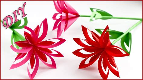 Openwork Paper Flower Origami Diy Making Flowers Youtube