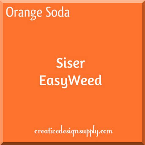 Siser Easyweed Heat Transfer Vinyl 12 Orange Soda