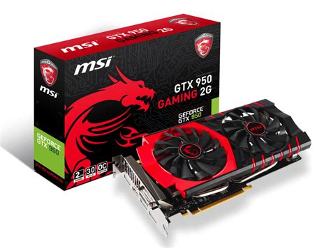 Msi N950 Gaming 2gb Nvidia Geforce Gtx 950 Gaming 2g 2gb Gddr5 128bit